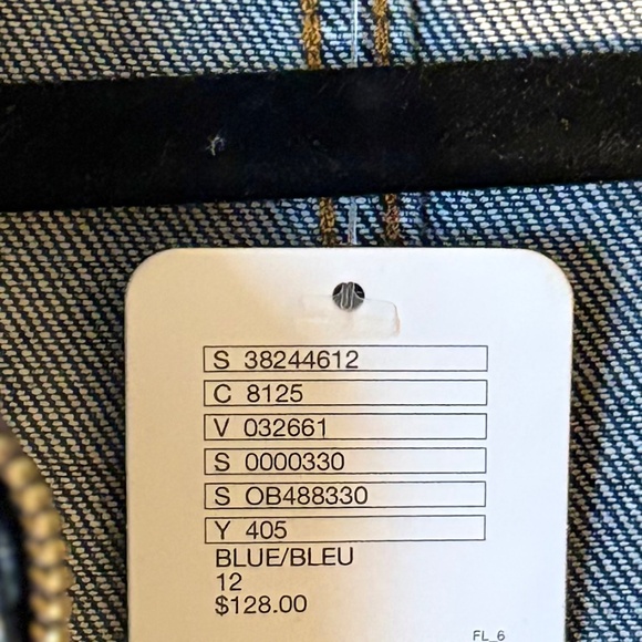 Free People Denim Romper (New with Tags) Size 12 - Picture 5 of 9